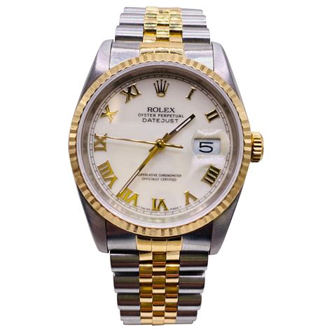 rolex oyster perpetuate 18ct two tone|two tone rolex for sale.